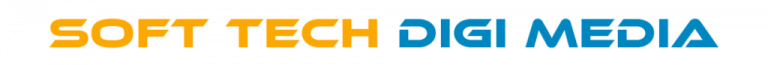 Soft Tech Digi Media logo in written