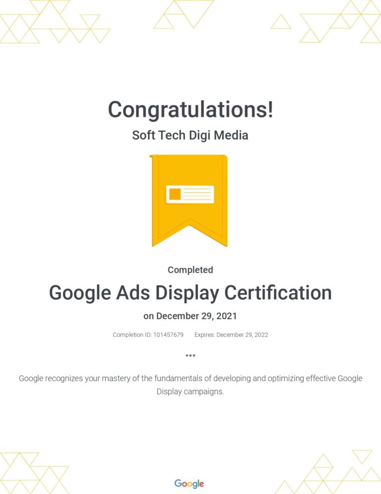 Google Ads Display Certification